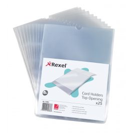 Rexel PVC Card Holders Pk 25