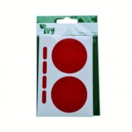 Ivy Company Seal Red 50mm 8 Labels/Pack