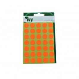 Ivy 13mm Fluorescent Orange 140 Labels/Pack