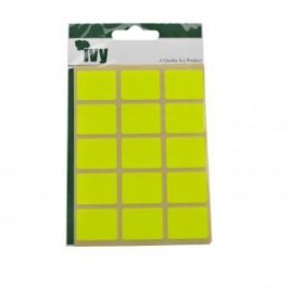 Ivy 19 x 25 mm Fluorescent Yellow 60 Labels/Pack