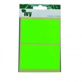 Ivy 50 x 80 mm Fluorescent Green 8 Labels/Pack