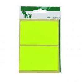Ivy 50 x 80 mm Fluorescent Yellow 8 Labels/Pack