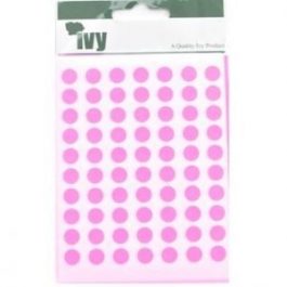 Ivy 8 mm Diameter Pink 490 Labels/Pack