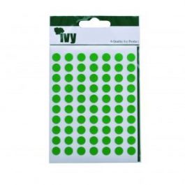 Ivy 8 mm Diameter Green 490 Labels/Pack