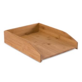 Osco Bamboo Stacking Letter Tray