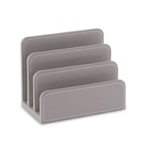 Osco Faux Leather Letter Holder Grey, Osco Faux Leather Letter Tray