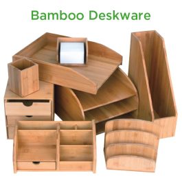 Osco Bamboo Desk Organiser