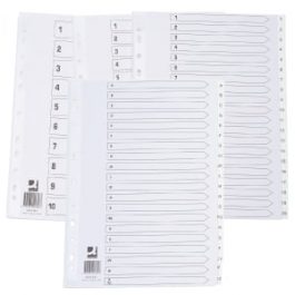 Q-Connect Polypropylene File Dividers A4 White