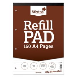 Silvine Refill Pads A4 Feint Ruled 80-Leaf