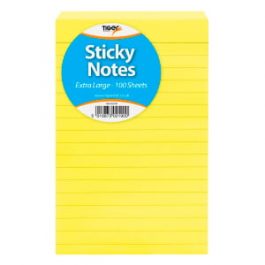 Tiger Extra Large Neon Sticky Notes 100 Sheets