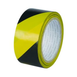 Q-Connect Hazard Tape 48mm x 20m Yellow/Black