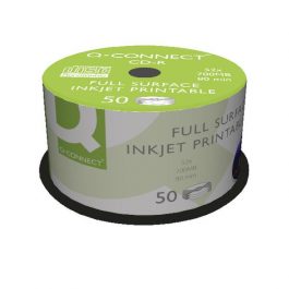 Q-Connect Inkjet Printable CD-R Spindle Of 50