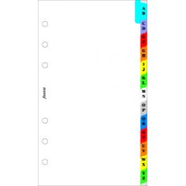 Filofax Personal A-Z Index Multi-Coloured