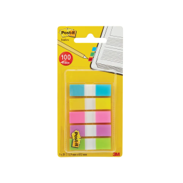 3M Post-It Small Index Flags 5 Colours Pk 100