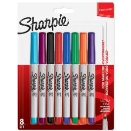 Sharpie Ultra Fine Permanent Markers Assorted Pk 8