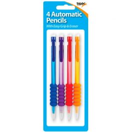 Tiger Soft Grip Mechanical Pencils Pk 4
