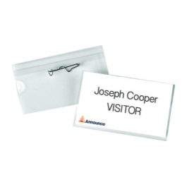 Badgemate Clear Name Badges With Inserts Pk 5