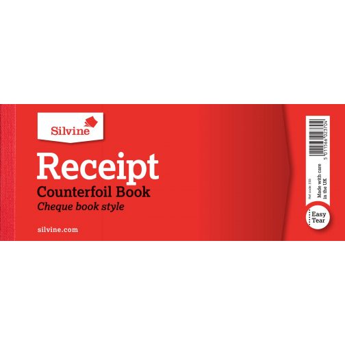 Silvine Counterfoil Receipt Book • Colemans