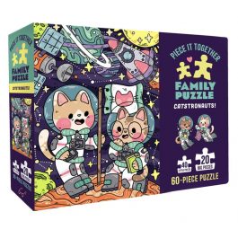 Piece It Together Family Jigsaw Puzzle: Catstronauts