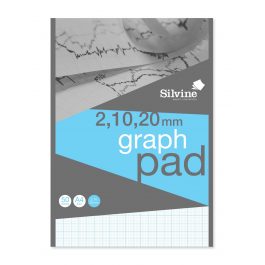 Silvine A4 Professional Graph Pad 2/10/20 mm Metric Ruling