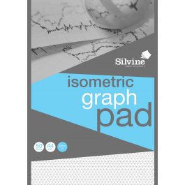 Silvine A4 Professional Graph Pad 5 mm Isometric Ruling