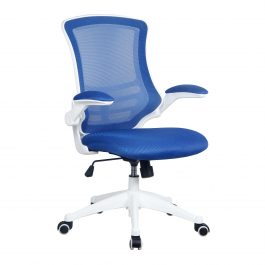 The Rome Mesh Operator’s Chair Blue With White Base