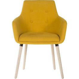 Teknik Four Legged Reception Chair Yellow Pk 2