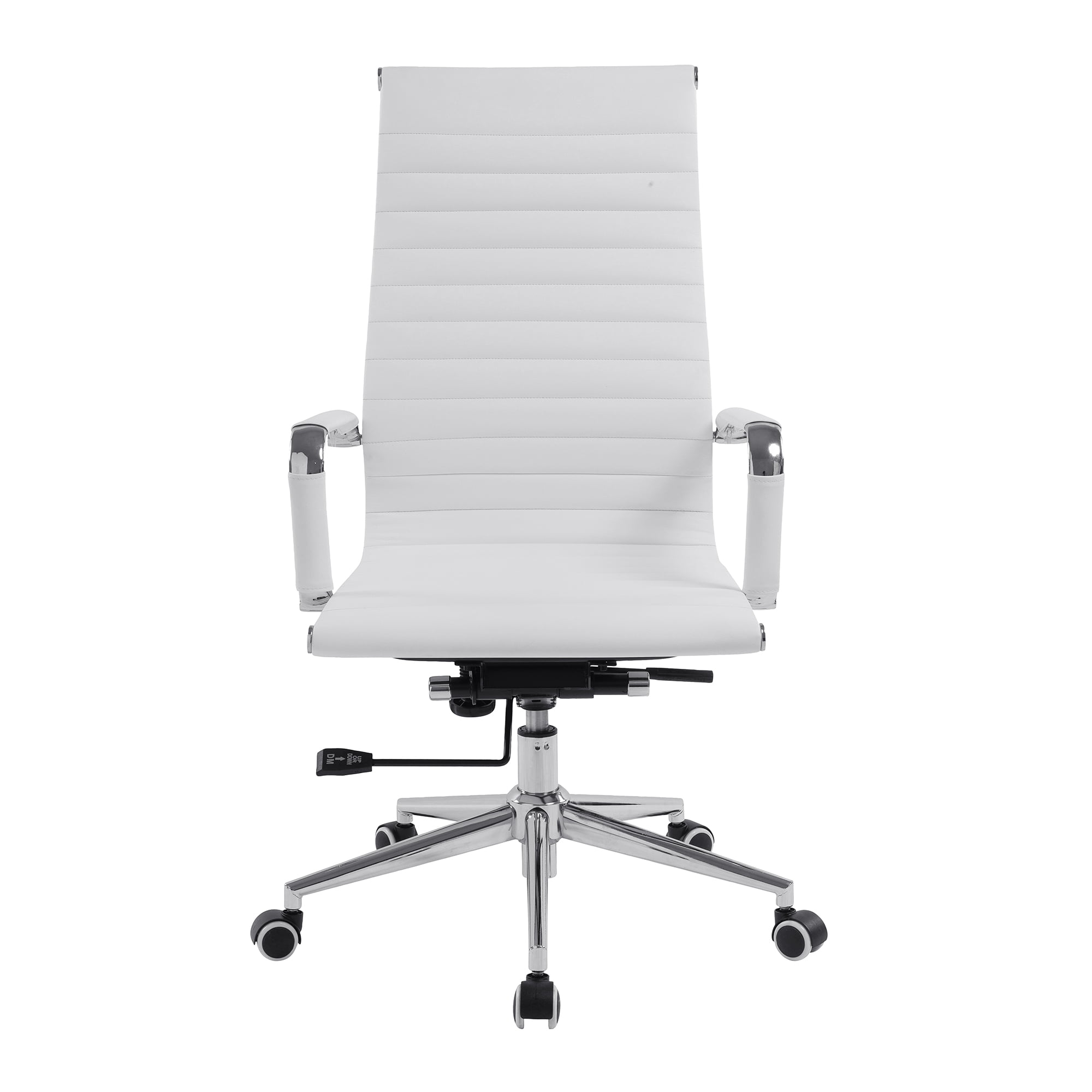 The Oslo Executive Chair White with Chrome Base - Image 2