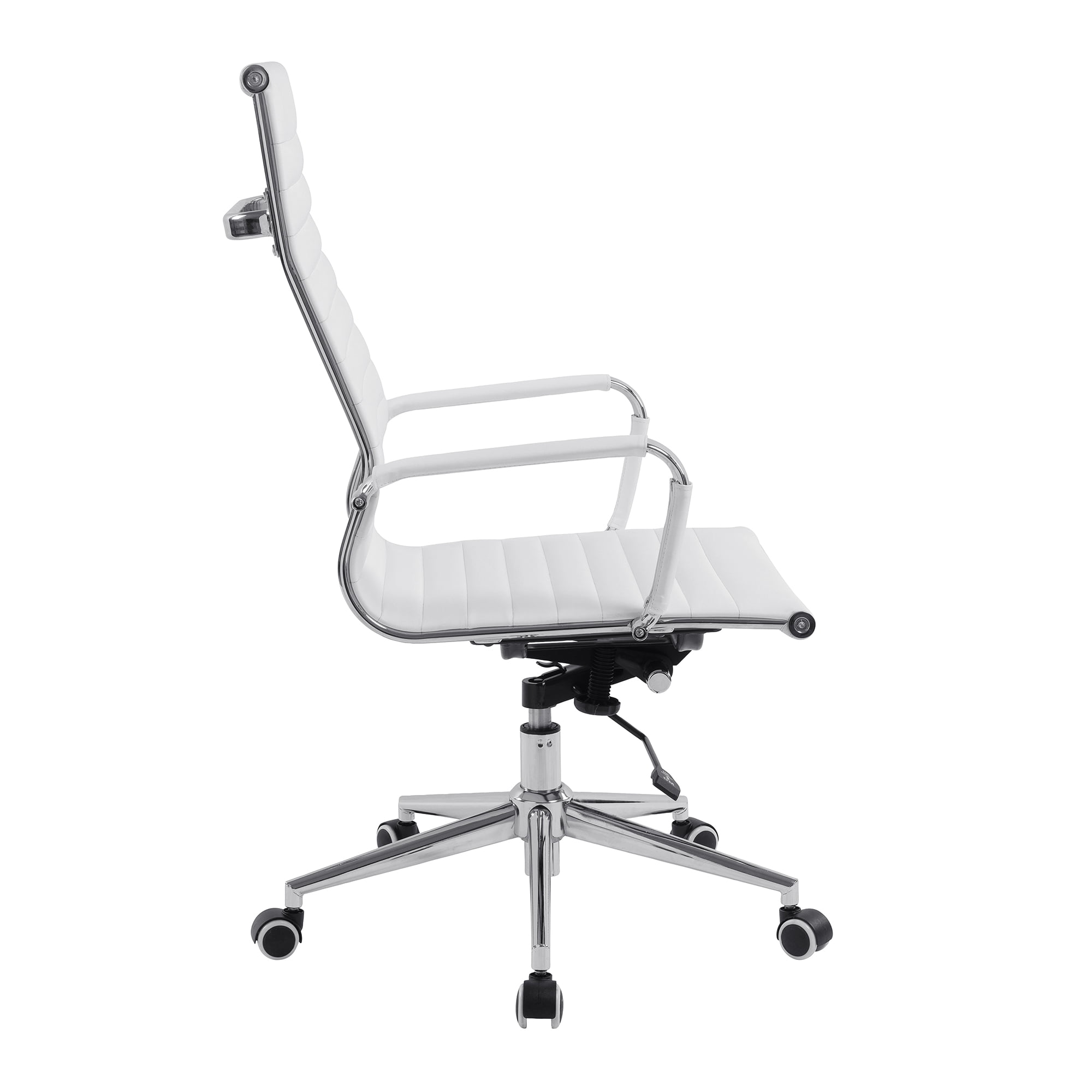 The Oslo Executive Chair White with Chrome Base - Image 4