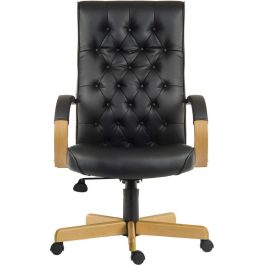 Teknik Warwick Leather Executive Chair Noir