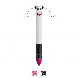 Legami Click&Clack Two Colour Pen – Panda