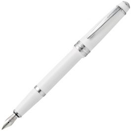 Cross Bailey Light Fountain Pen Glossy White with Medium Nib