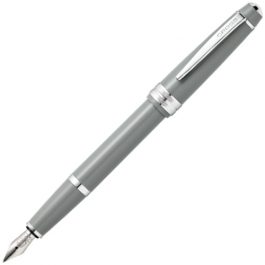 Cross Bailey Light Fountain Pen Glossy Grey with Medium Nib