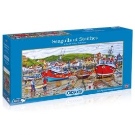 Gibsons Jigsaw Seagulls At Staithes 636 Piece Puzzle