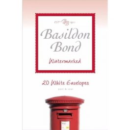 Basildon Bond Peel & Seal Envelopes White 90 gsm Pk 20