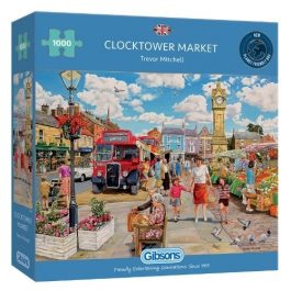 Gibsons Jigsaw Clocktower Market 1000 Piece Puzzle