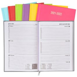 Simply Academic 12-Month Diaries 2021/22 A5 Week To View Bright Colours