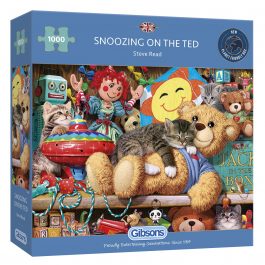 Gibsons Jigsaw Snoozing on the Ted 1000 Piece Puzzle