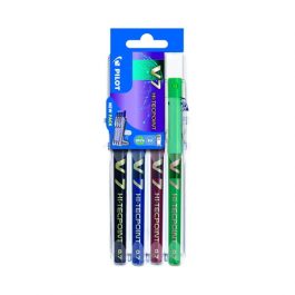 Pilot Set2Go V7 Extra Fine Rollerball Pens Standard Colours Pk 4
