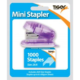 Tiger Mini Stapler with 1000 Staples