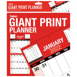 Tallon Giant Print Month To View Calendar 2022