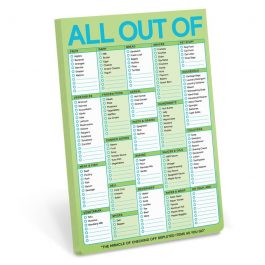 Knock Knock All Out Of Fridge Magnetic Pad