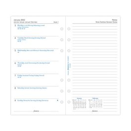 Filofax Personal Week Per Page With Notes 2022 Diary Refill