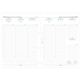 Filofax A4 Week On Two Pages With Appointments 2022 Diary Refill