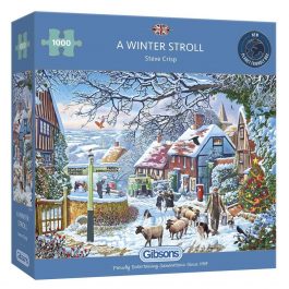 Gibsons Jigsaw A Winter Stroll 1000 Piece Puzzle