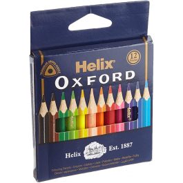 Helix Oxford Mini Colouring Pencils Pk 12