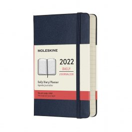 Moleskine 2022 Daily 12 Month Pocket Diary Sapphire Blue Hard Cover