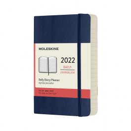 Moleskine 2022 Daily 12 Month Pocket Diary Sapphire Blue Soft Cover