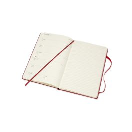 Moleskine 2022 Weekly 12 Month Large Diary Scarlet Red Hard Cover
