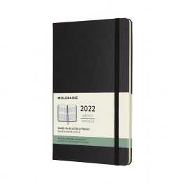 Moleskine 2022 Weekly 12 Month Large Vertical Diary Black Hard Cover